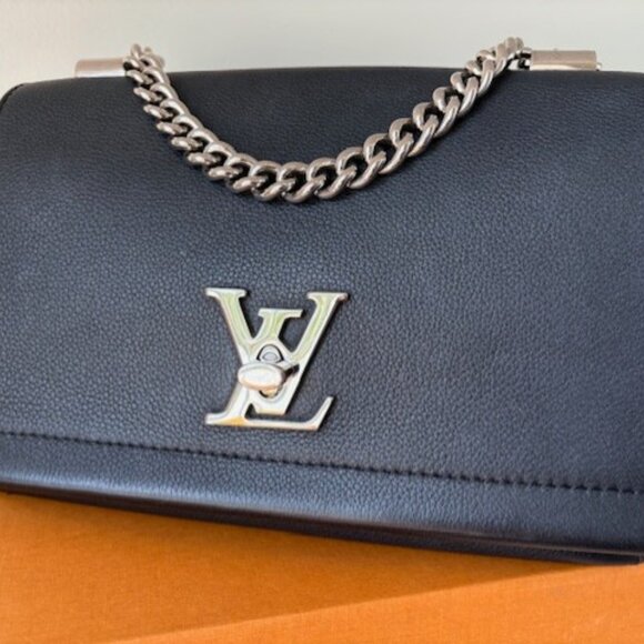 Louis Vuitton LockMe II BB Noir – Black Grained Calfskin with Silver Hardware - Picture 5 of 16